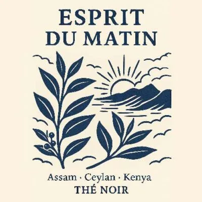 Esprit du matin — thé noir Assam Ceylan BIO en vrac, présentation branches, sélection Goutte de Thé · Cofftea Paris 5