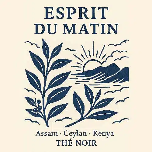 Assam — thé noir corsé en vrac, présentation feuilles noires, sélection Goutte de Thé · Cofftea Paris 5