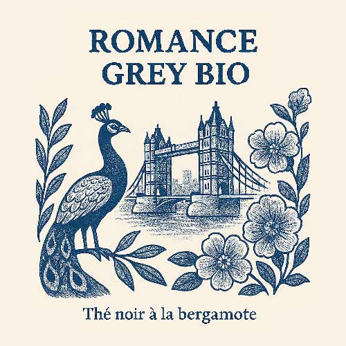 Romance Grey — thé noir bergamote BIO en vrac, présentation branches, sélection Goutte de Thé · Cofftea Paris 5