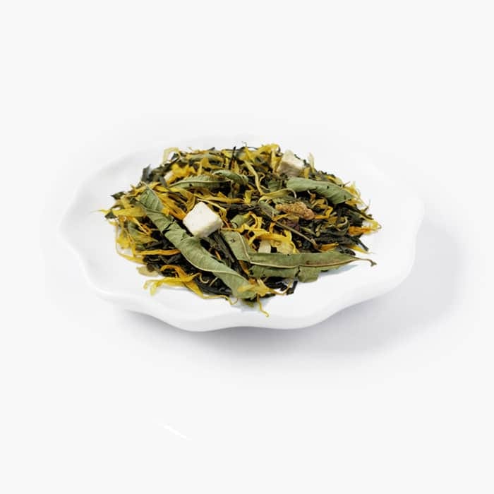 Jeux d'enfants — étiquette thé vert mandarine orange BIO, Goutte de Thé N°193 · Cofftea Paris 5