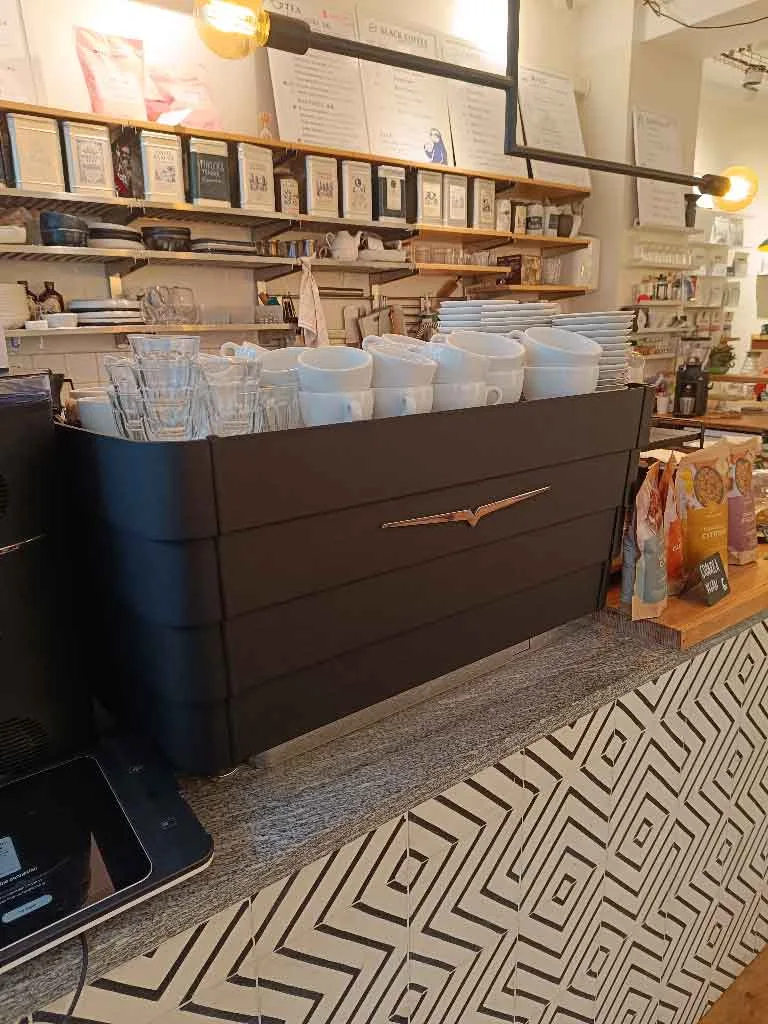 Coffee shop Paris 5 près de chez moi — machine espresso Victoria Arduino Eagle One, Cofftea